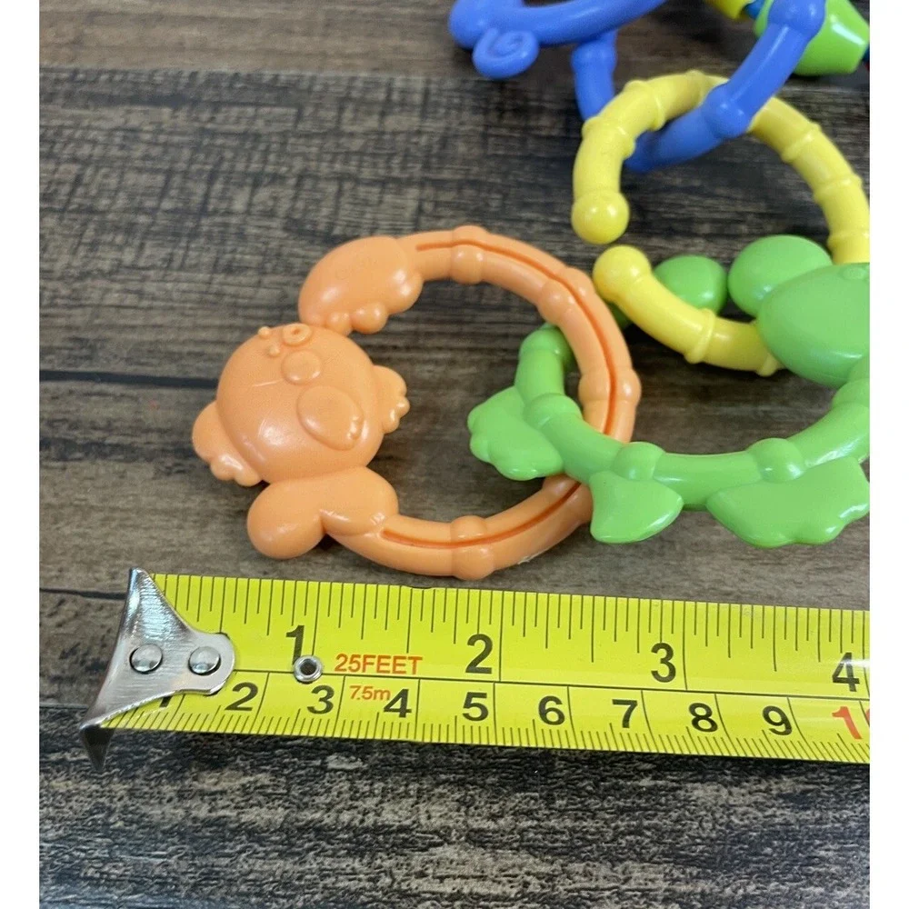 Baby Toy Lot Bead Animal Links Rings Plush Horse Teethers Colors Infant Play